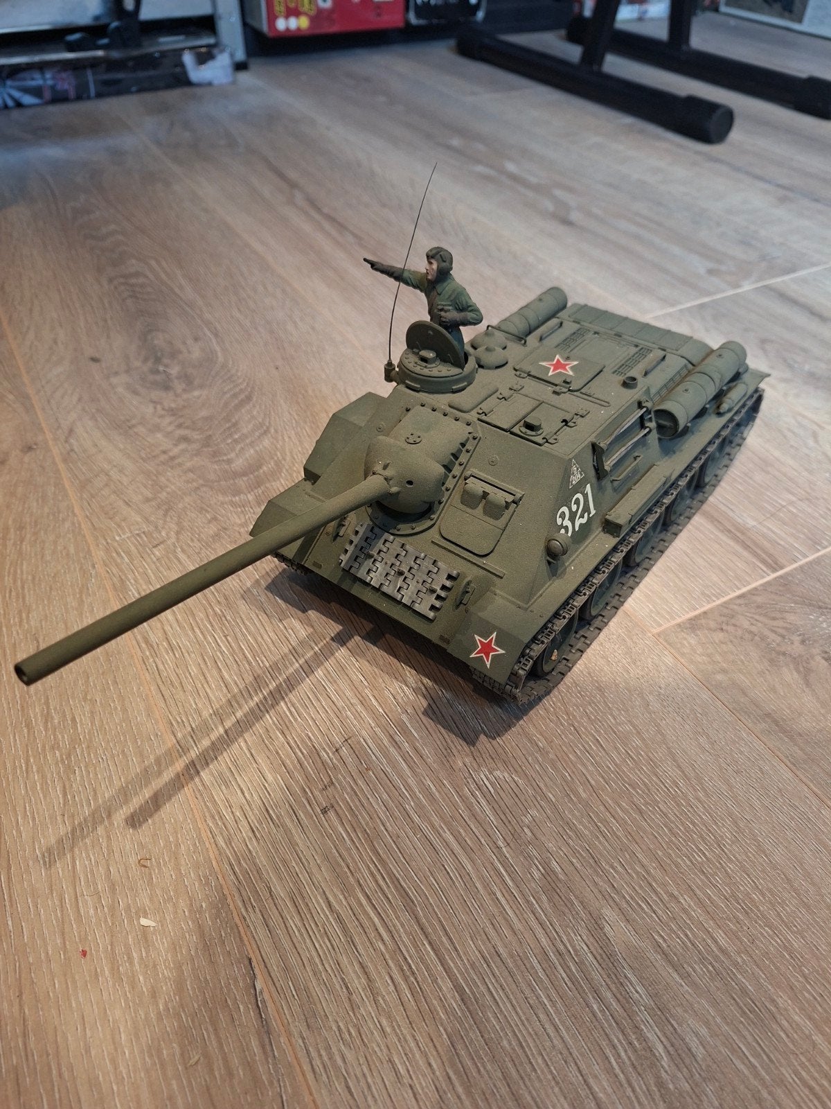 Tamiya RC Tank - Decoratie met Elektromotor, Ophalen of Verzenden