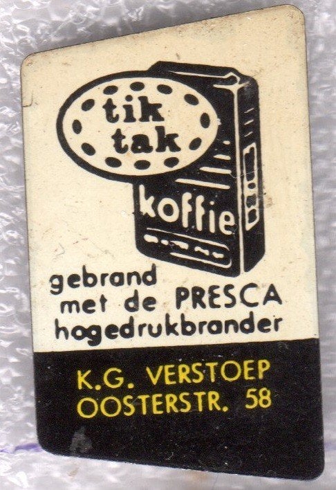 Speldje TIK TAK K G VERSTOEP OOSTERSTRAAT 58 GRONINGEN (A12), Ophalen of Verzenden, Gebruikt, Overige onderwerpen