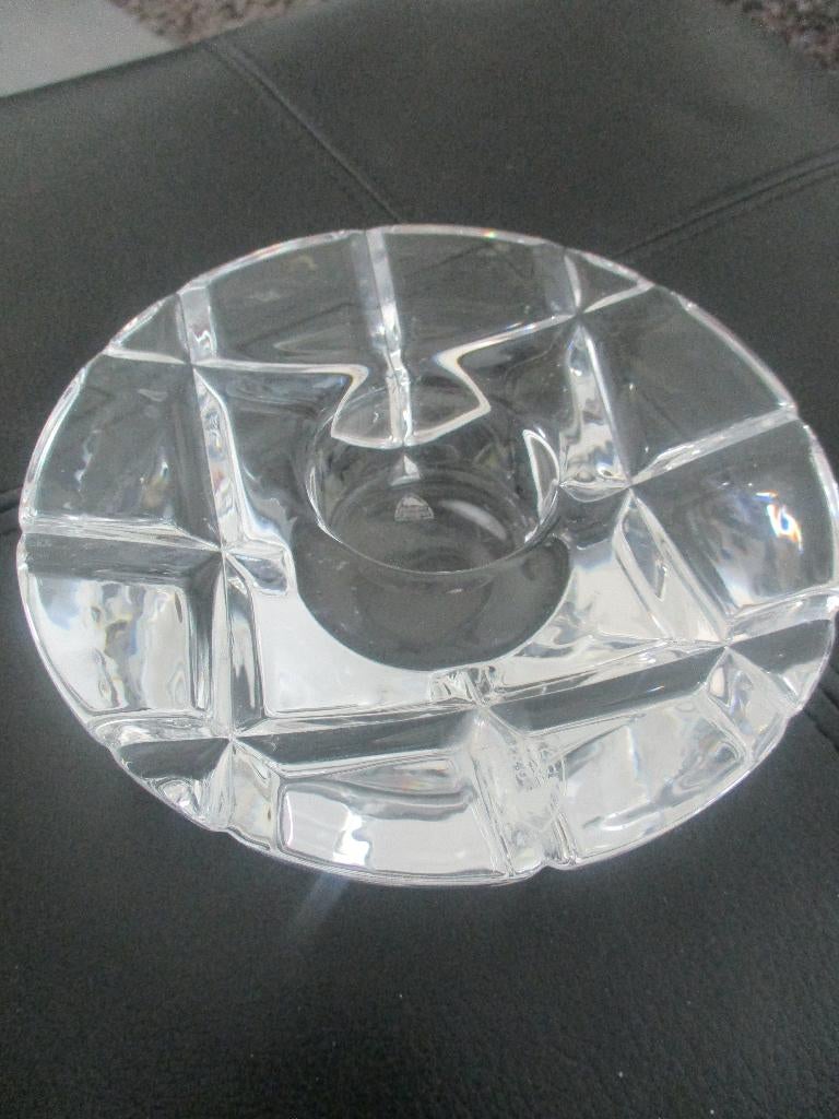 Orrefors Sweden waxinelichthouder  14.5 cm "Carat"serie, Overige materialen, Ophalen of Verzenden, Zo goed als nieuw, Kandelaar