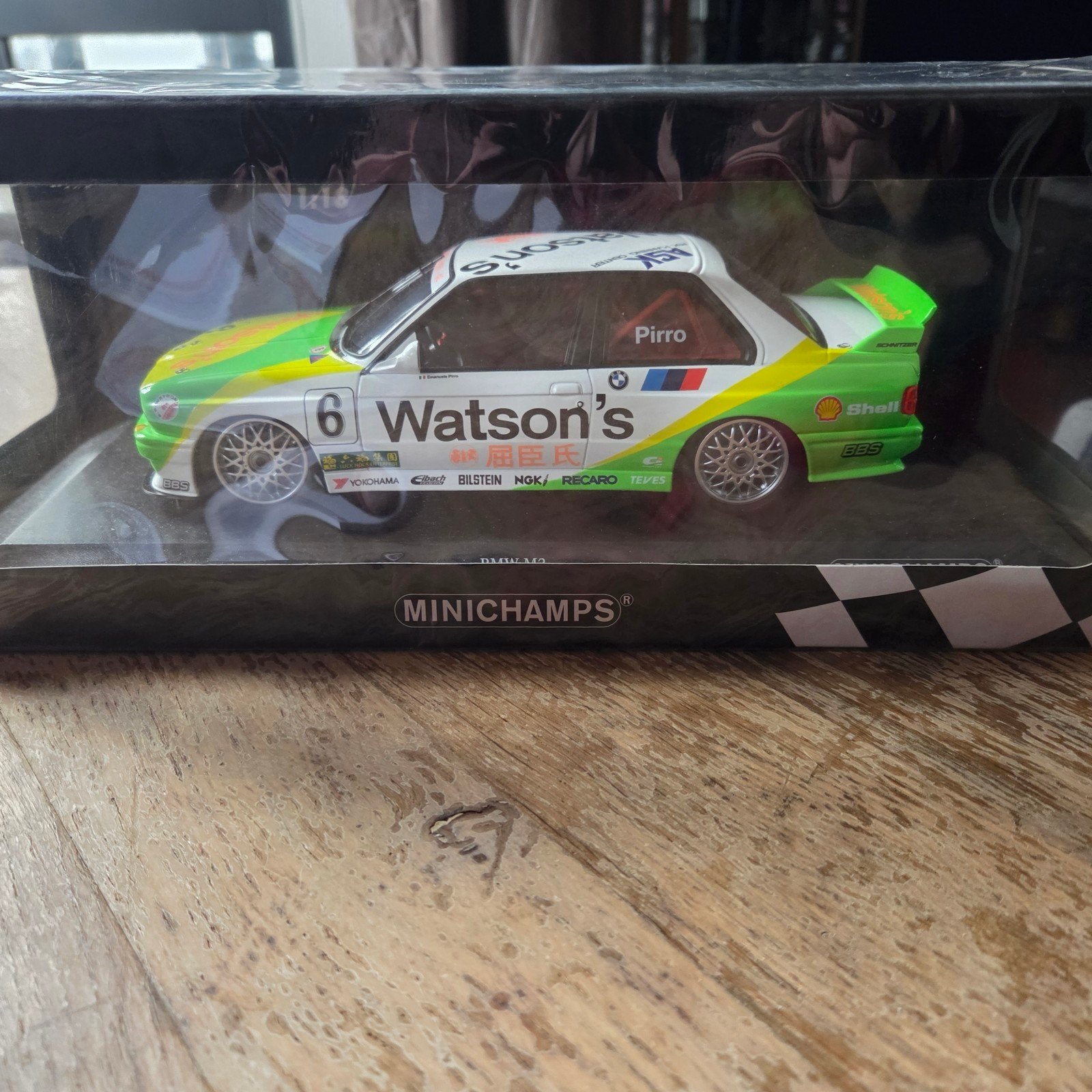 Minichamps BMW M3 E30 Schnitzer Macau Guia Race 1991, Hobby en Vrije tijd, Ophalen of Verzenden, Zo goed als nieuw, Auto, MiniChamps