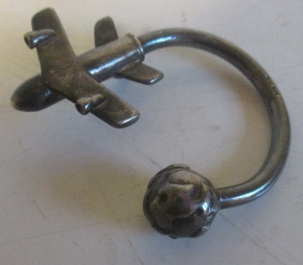 vintage Tiffany & Co sleutelhouder keyholder met vliegtuig, Verzenden