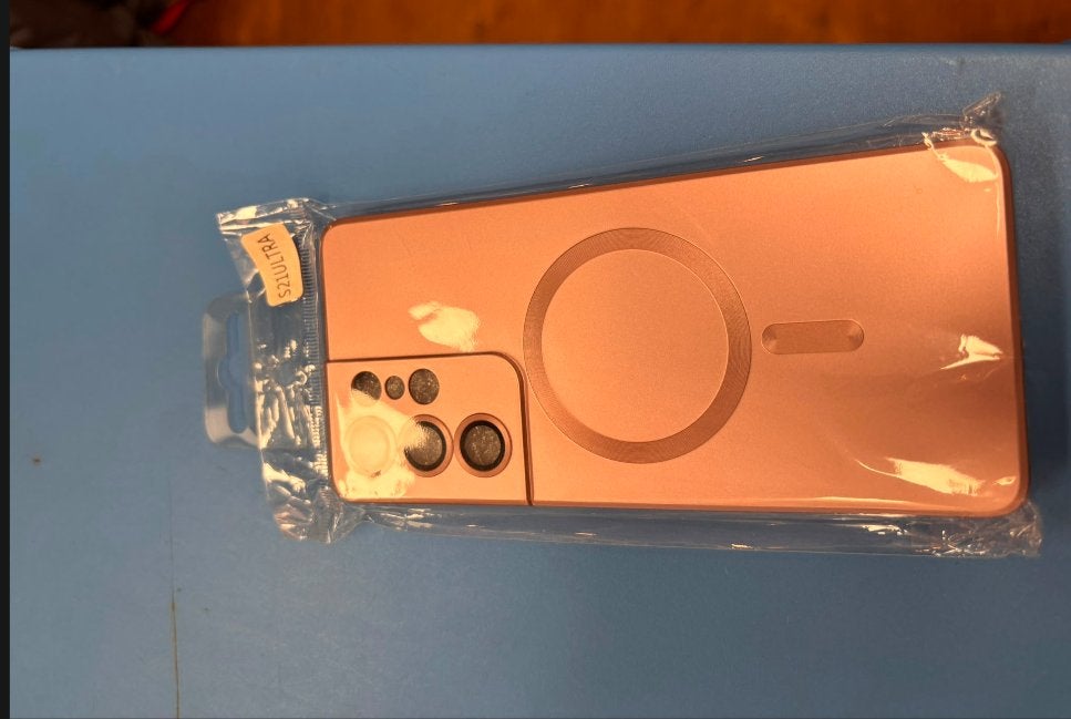 Roze samsung S21 Ultra hoesje, Ophalen of Verzenden, Zo goed als nieuw, Overige modellen, Oplaadcase