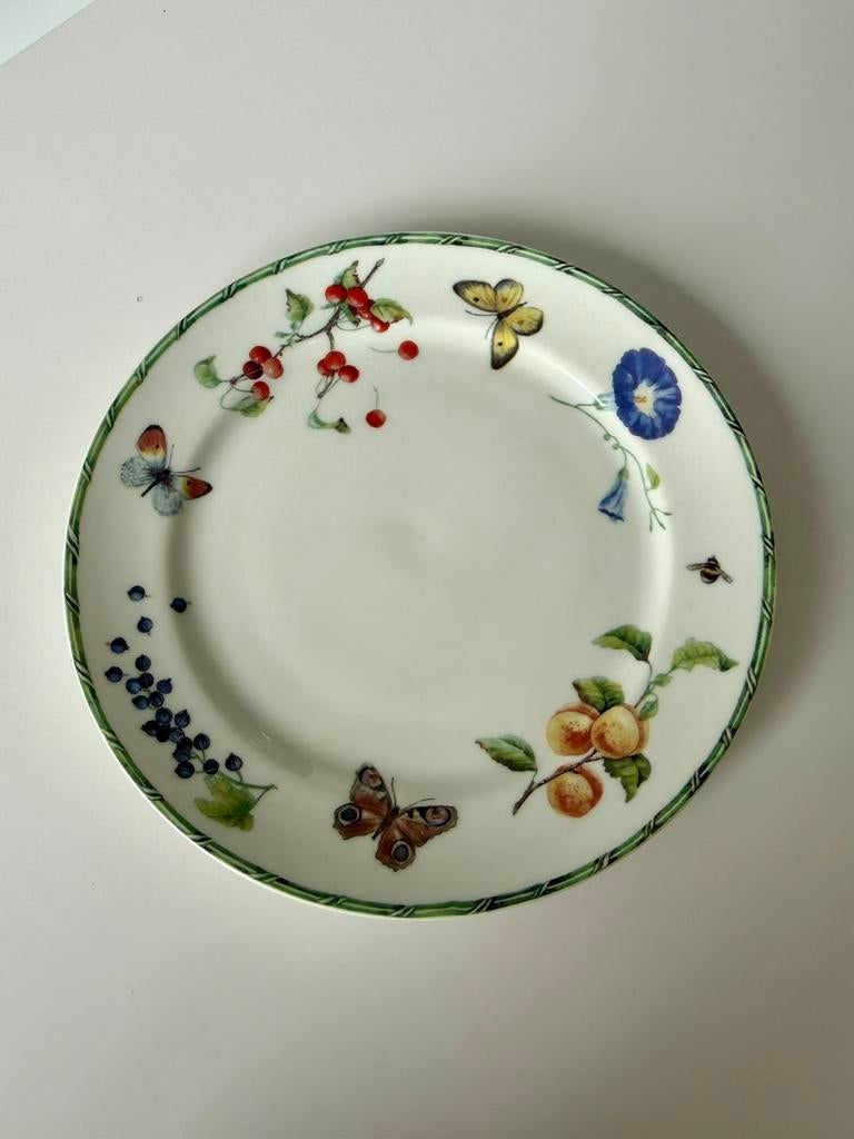 JBS Home Collection 'Fruit & Flowers' ontbijtbord, Ophalen of Verzenden, Zo goed als nieuw, Bord(en), Overige stijlen