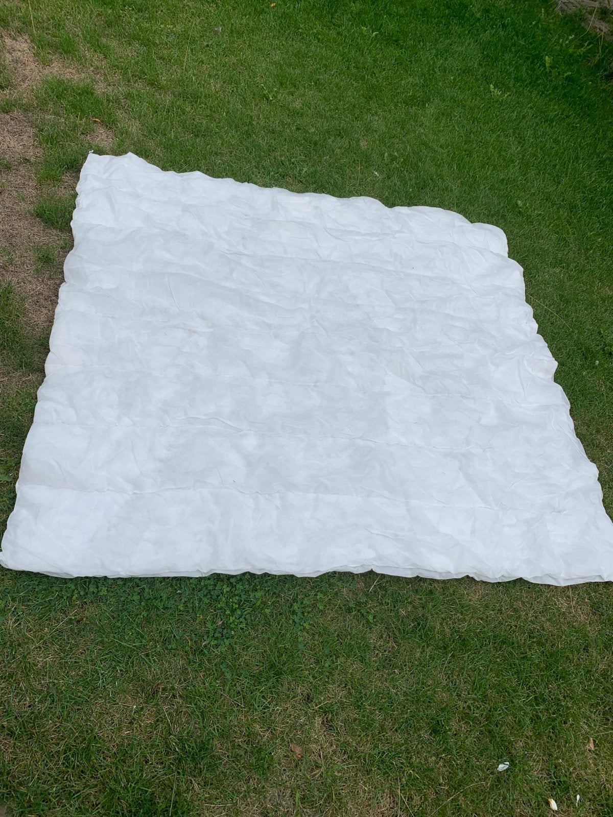 IKEA Zomerdekbed Mysa Gräs 200x200, Ophalen, Gebruikt, Wit, Tweepersoons