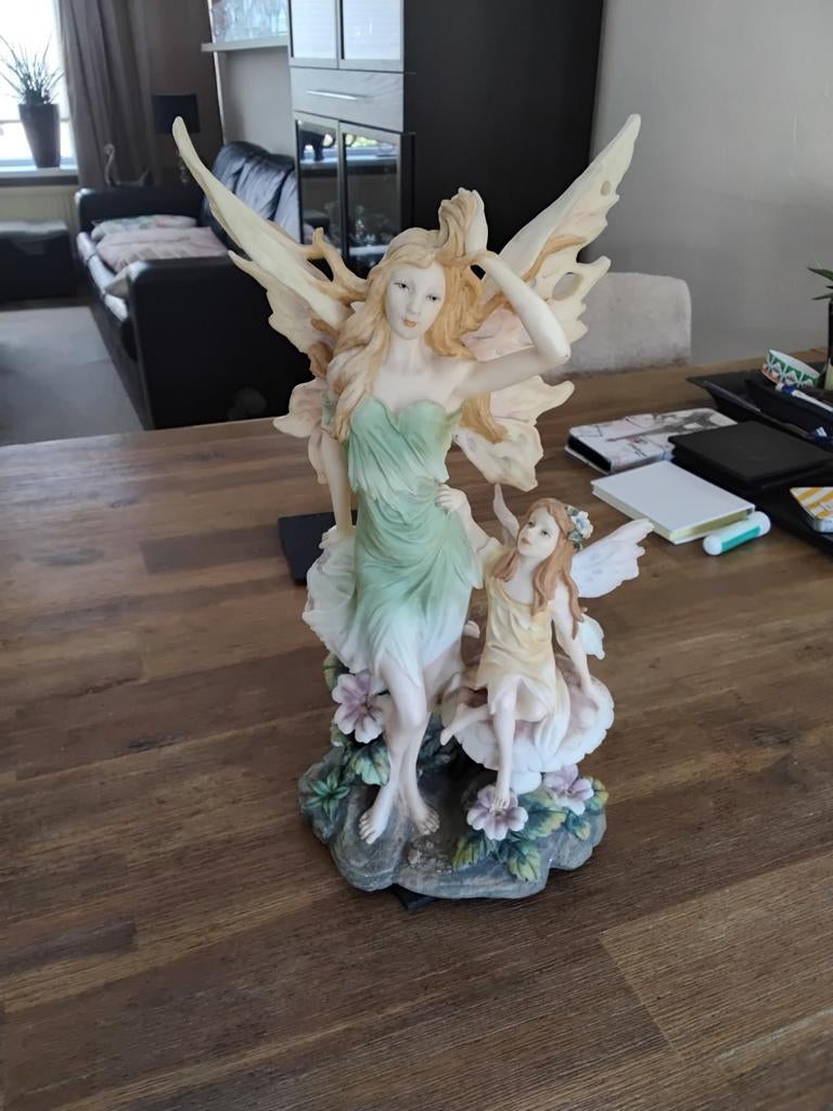 Moeder elf met kind., Verzamelen, Beelden en Beeldjes, Ophalen, Zo goed als nieuw, Mens