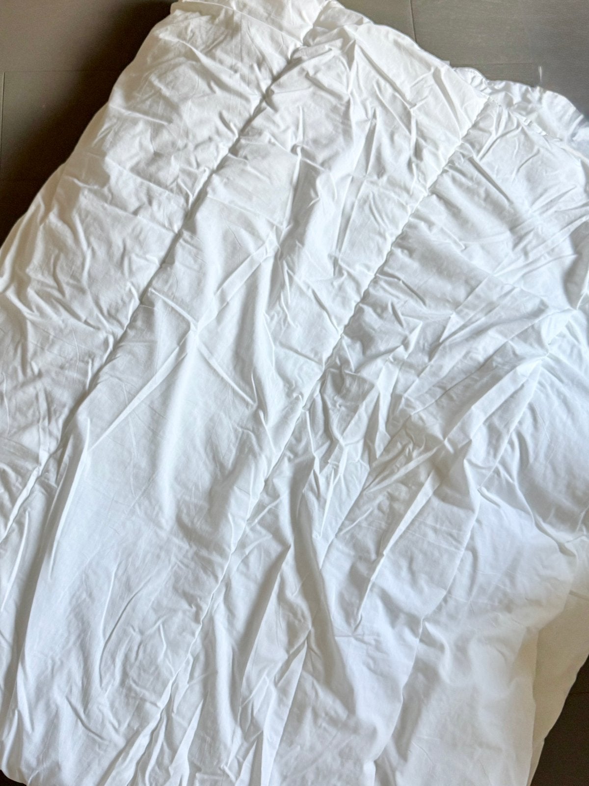 Ikea Smasporre Dekbed, middelwarm, 240x220 cm, Gebruikt, Lits-jumeaux, Wit, Ophalen of Verzenden