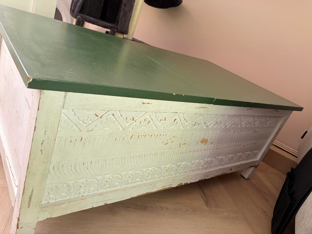 Dekenkist/salontafel, Ophalen of Verzenden, Zo goed als nieuw, 100 tot 150 cm