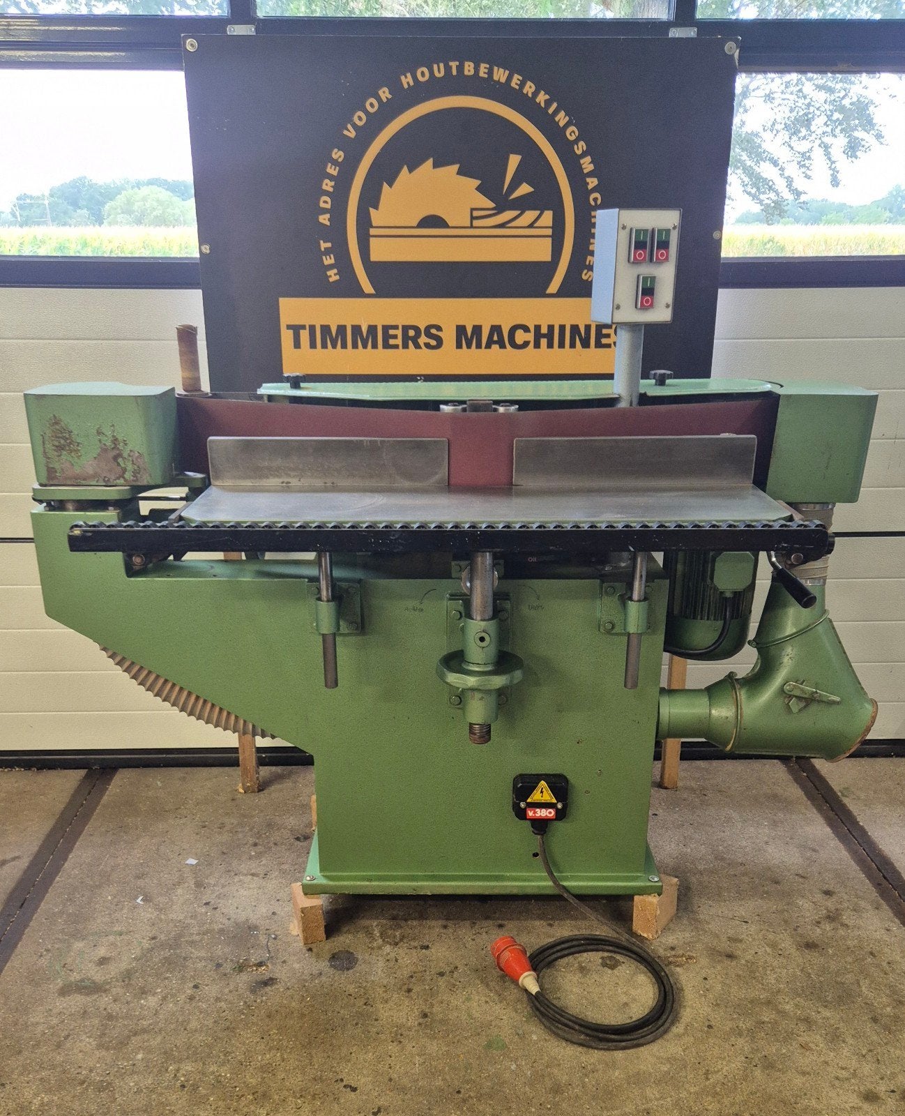 volpato lasm fineerschuurmachine kantenschuurmachine oscille, Ophalen of Verzenden, 1200 watt of meer, Bandschuurmachine