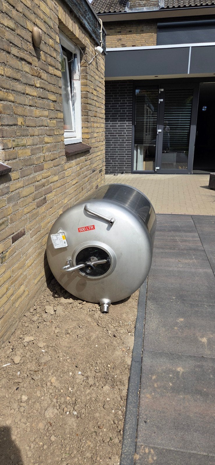 RVS Tank 500 Liter, Ophalen