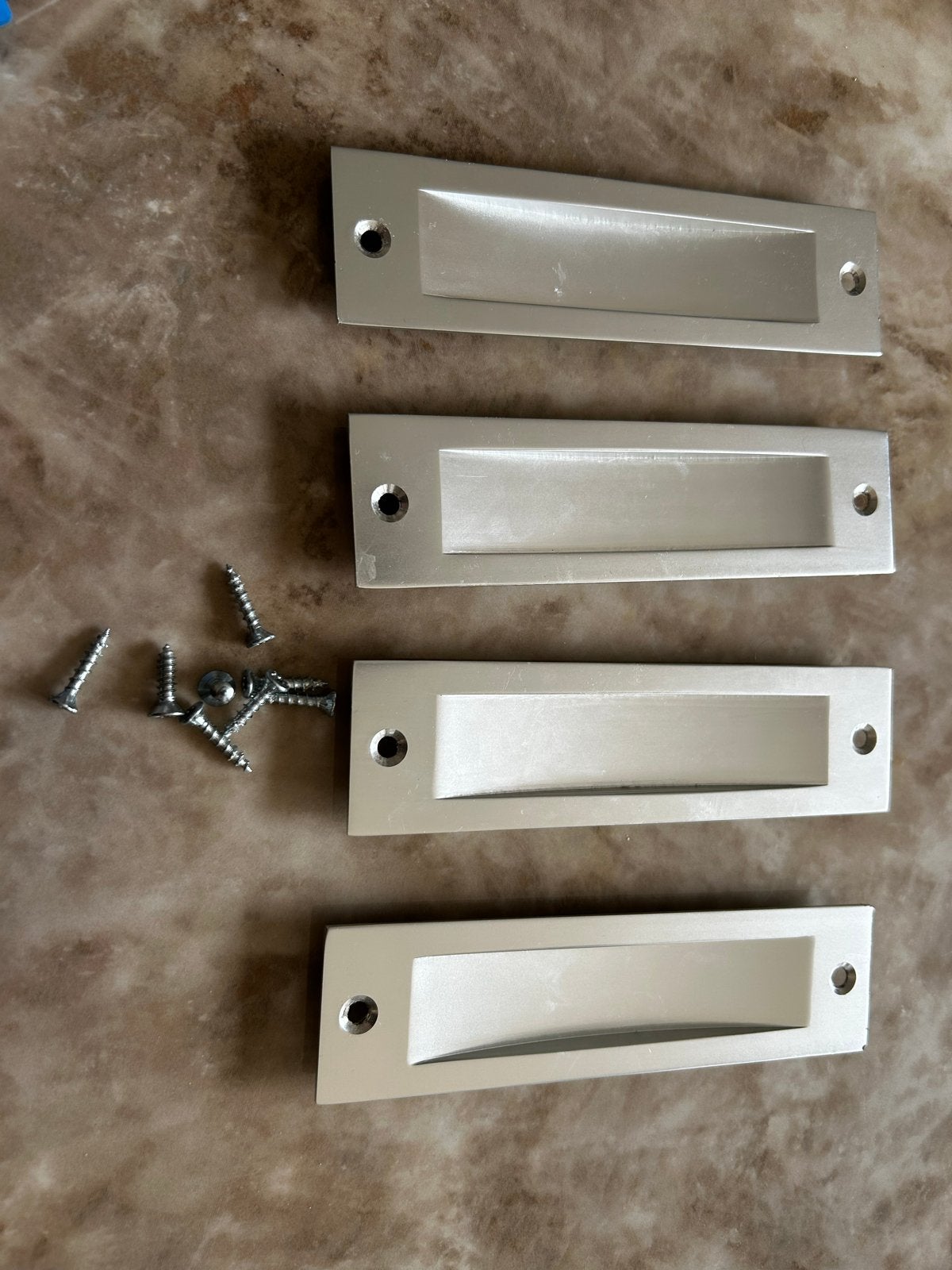 4x hermeta komgrepen RVS 150x40 mm, Ophalen, Gebruikt, Rvs, Overige typen