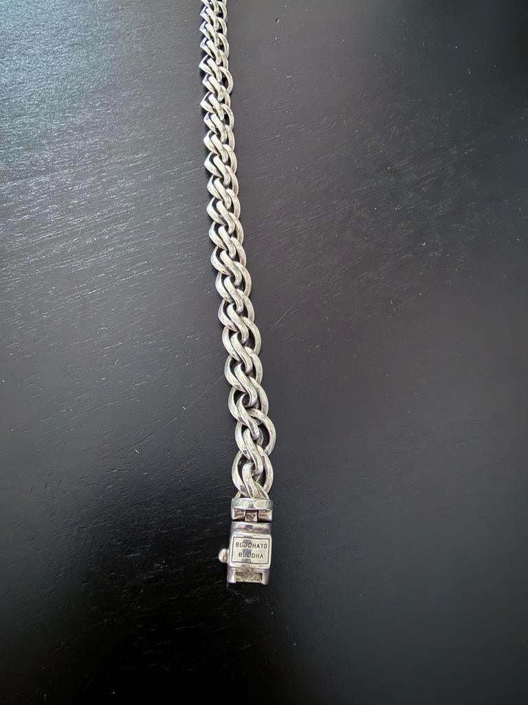 Buddha to buddha armband, Ophalen of Verzenden, Zo goed als nieuw, Zilver
