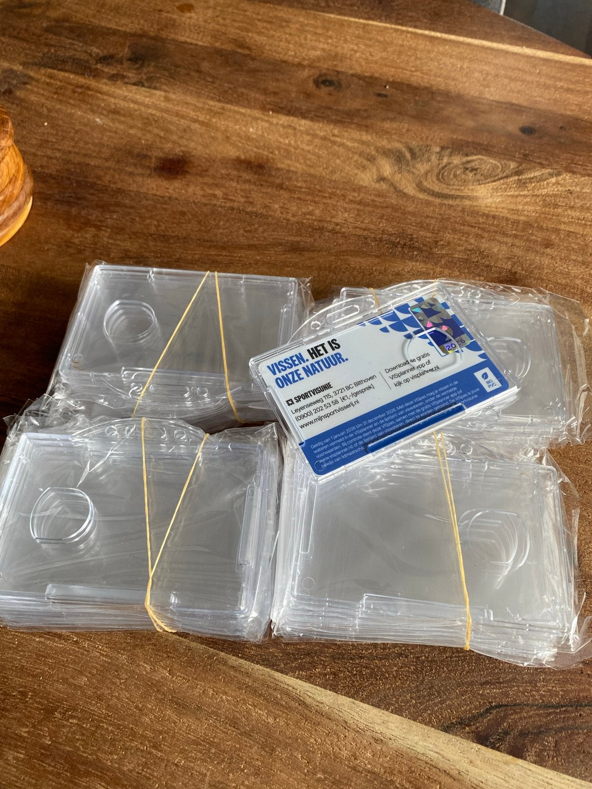 40x Transparante Pasjeshouders Hard Plastic Horizontaal, Computers en Software, Ophalen of Verzenden