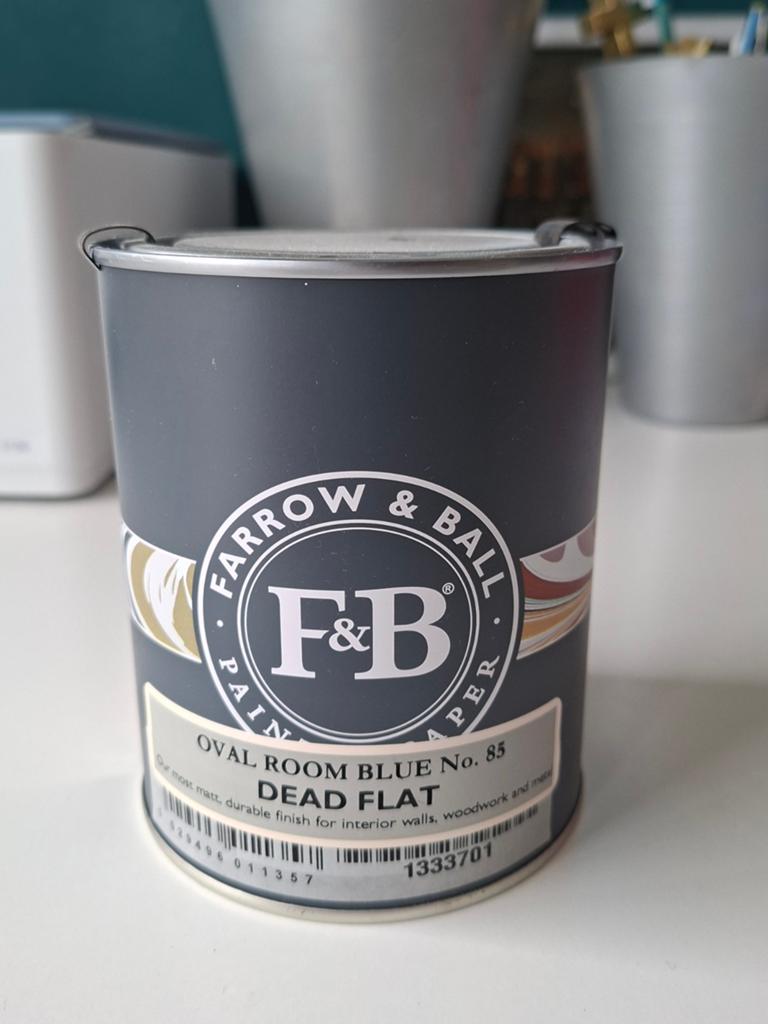 Farrow & Ball verf Oval room 85, Ophalen, Nieuw, Verfspuit of Verfpomp