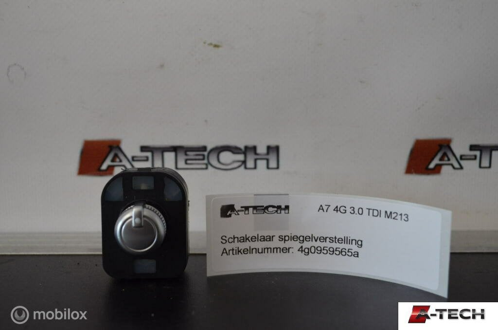 Schakelaar spiegelverstelling Audi A7 A6 4G 4g0959565a, Audi, Gebruikt, Audi, Ophalen of Verzenden