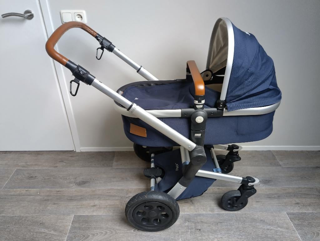 Joolz Day Parrot blue kinderwagen compleet, Gebruikt, Combiwagen, Verstelbare duwstang, Ophalen