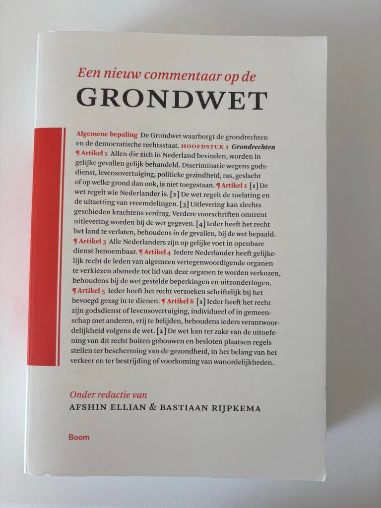 Een nieuw commentaar op de grondwet, Ophalen of Verzenden, Zo goed als nieuw, WO