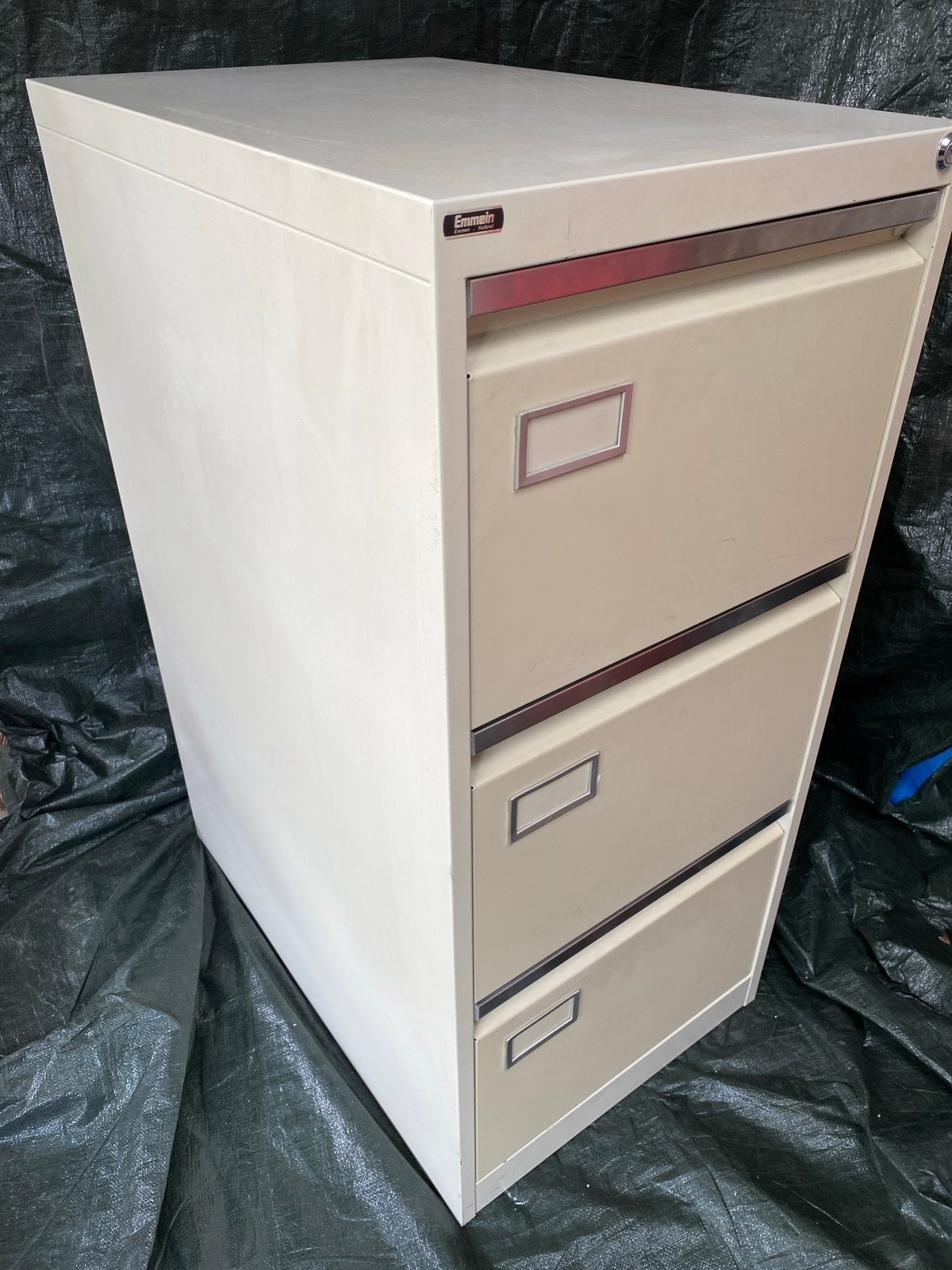 Emmein Archiefkast met 3 laden en hangmappen, Ophalen, Gebruikt, 100 tot 150 cm, 50 tot 100 cm