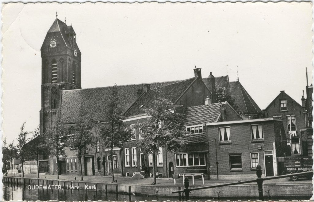 Oudewater  Herv. Kerk, Verzenden, 1940 tot 1960, Gelopen, Utrecht