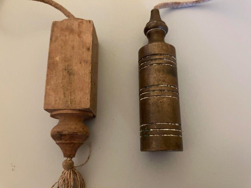Authentiek koperen schietlood paslood richtlood, Ophalen of Verzenden