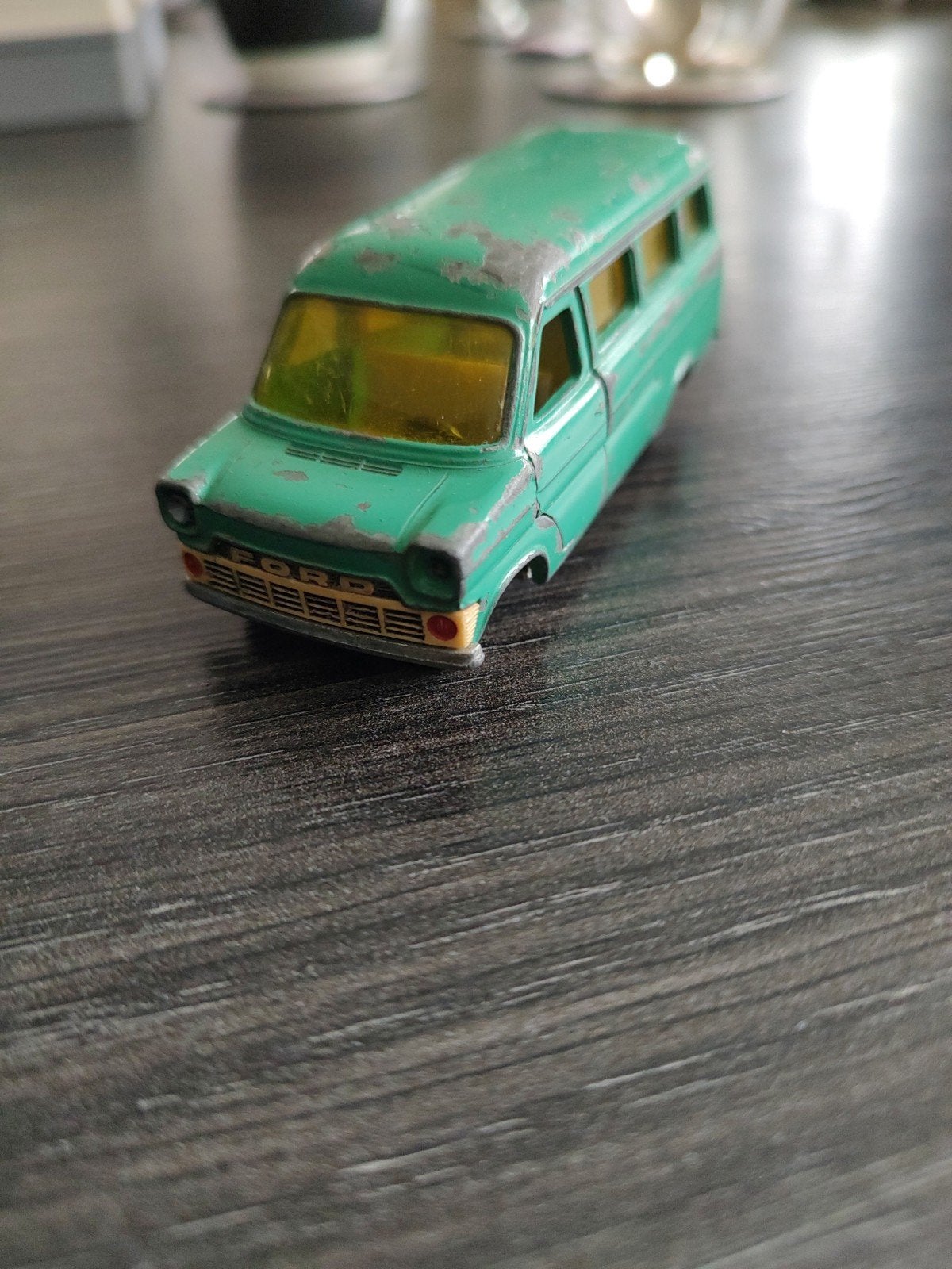 Siku 268  Ford Transit Kombi (groen) - Vintage, Ophalen of Verzenden, Gebruikt, Auto