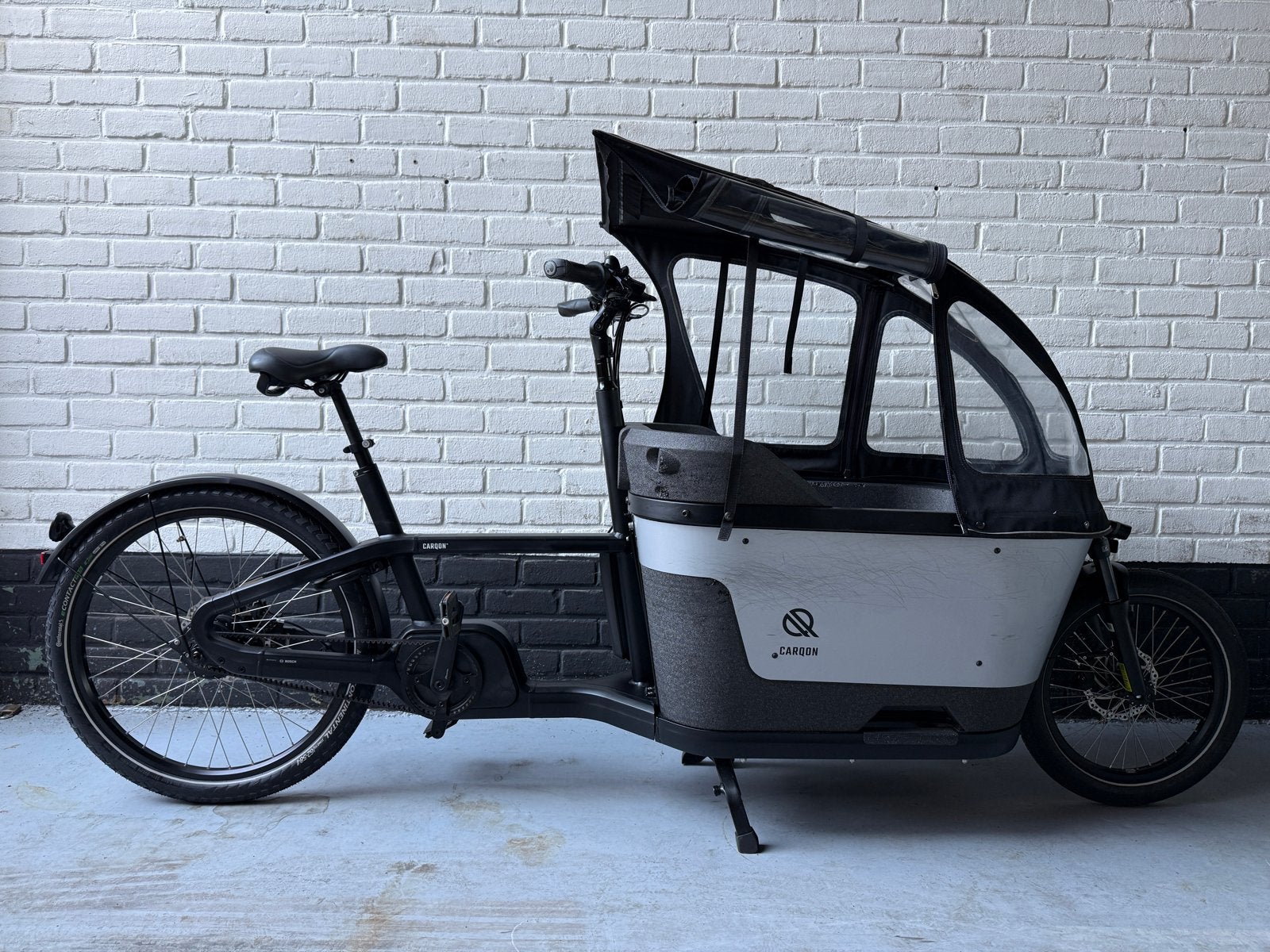 Carqon Cruise Bakfiets Bosch Gargo Line 85NM & Regenhuif, Fietsen en Brommers, Fietsen | Bakfietsen, Overige merken, Elektrisch