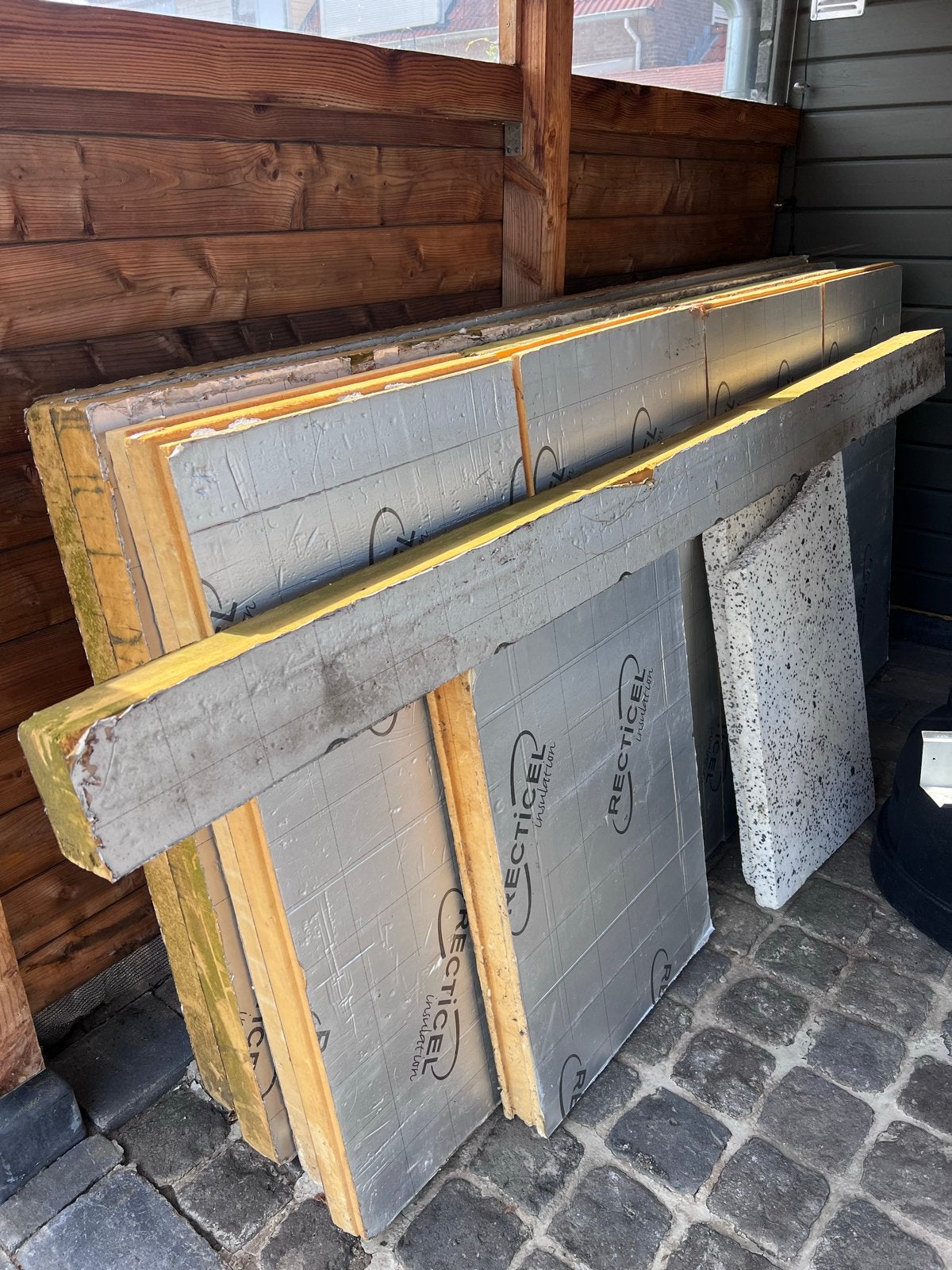 Recticel Eurothane 90 mm Eurowall 82 mm isolatieplaten, Ophalen, Gebruikt, Vloerisolatie, Hardschuim (Pir)