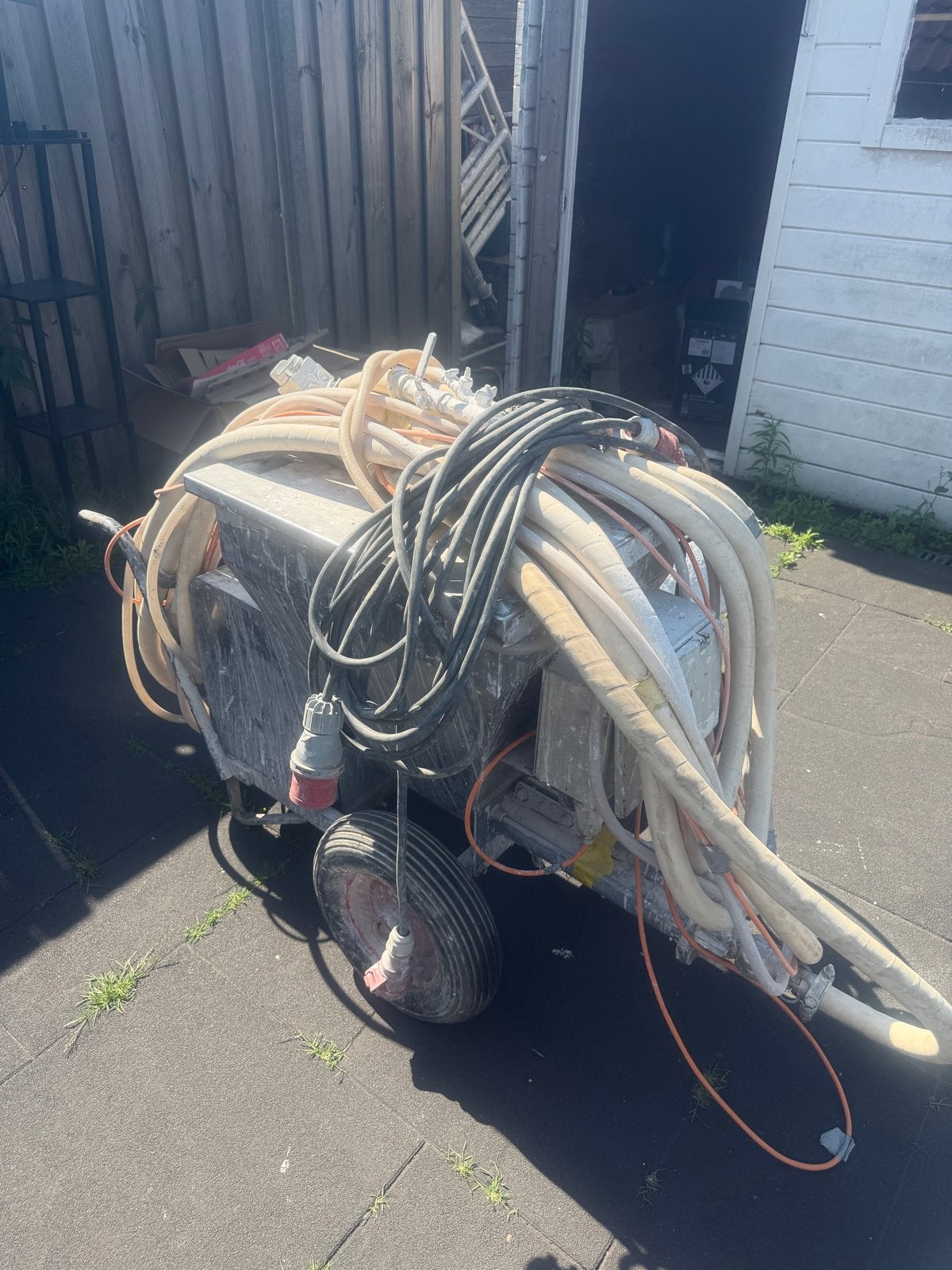 Hama 380V Spackspuit Machine - Gereviseerd en Goed Werkend, Ophalen of Verzenden, Gebruikt, Verfspuit of Verfpomp