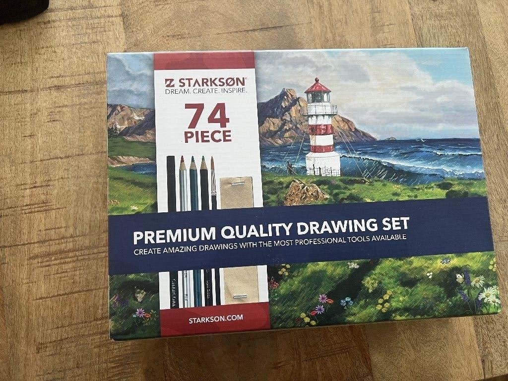 Nieuw: Starkson - 74-delige Premium Quality Drawing Set, Hobby en Vrije tijd, Ophalen of Verzenden, Nieuw, Potlood of Stift