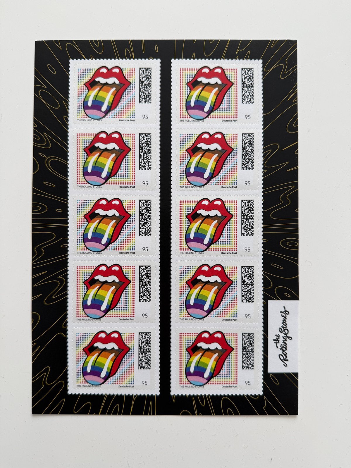 Rolling Stones Postzegelvel - Limited Edition Pride Tongue, Ophalen of Verzenden, BRD