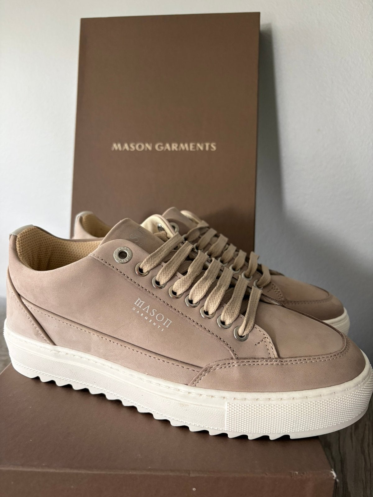Mason Garments sneakers taupe maat 40 NIEUW, Kleding | Heren, Overige kleuren, Nieuw, Ophalen of Verzenden, Sneakers of Gympen