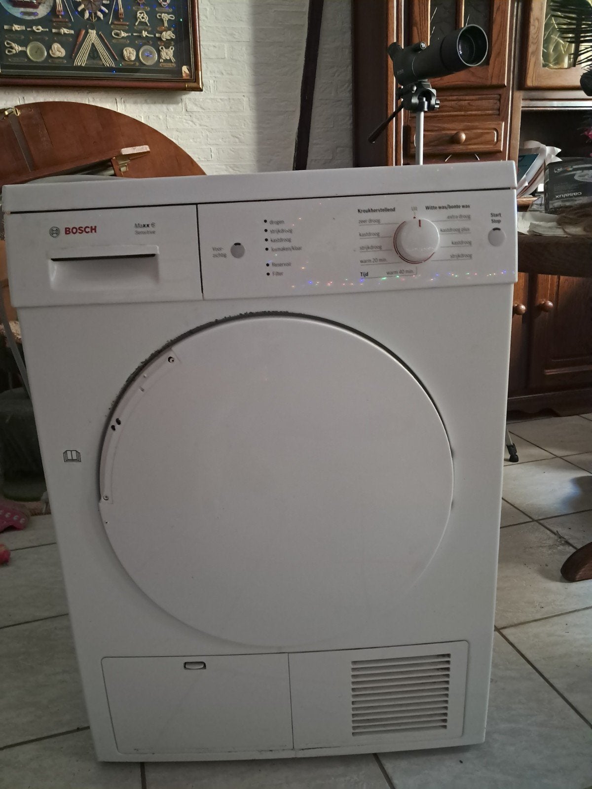Bosch Maxx 6 Sensitive wasdroger, Witgoed en Apparatuur, Ophalen, 6 tot 8 kg, Gebruikt, Voorlader
