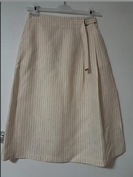 Max Mara Linnen rok, Kleding | Dames, Rokken, Beige, Max Mara, Ophalen of Verzenden, Zo goed als nieuw