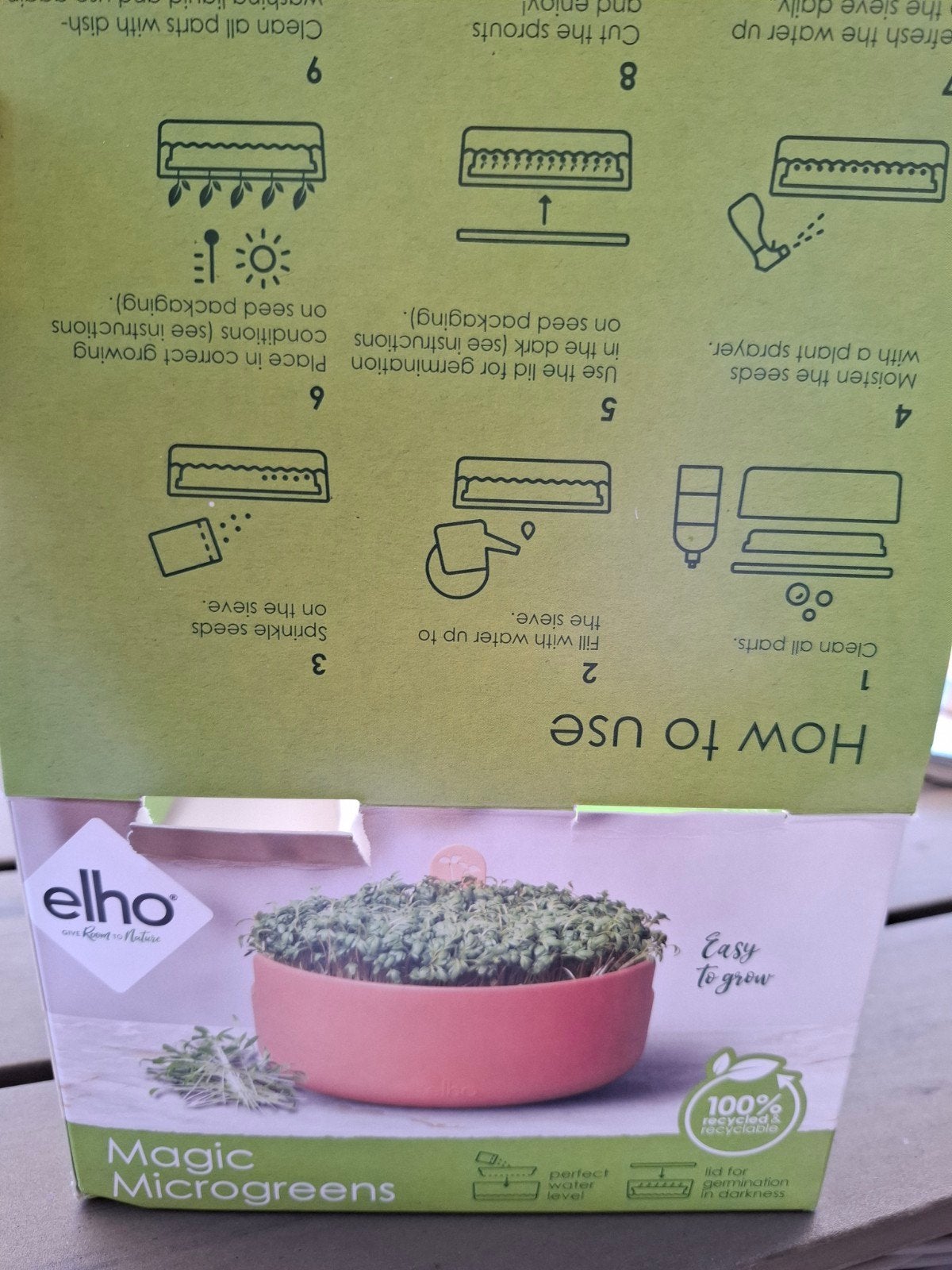 Elho Magic Microgreens Kweekset met Tuinkers Zaden, Ophalen of Verzenden, Gehele jaar, Halfschaduw, Zaad