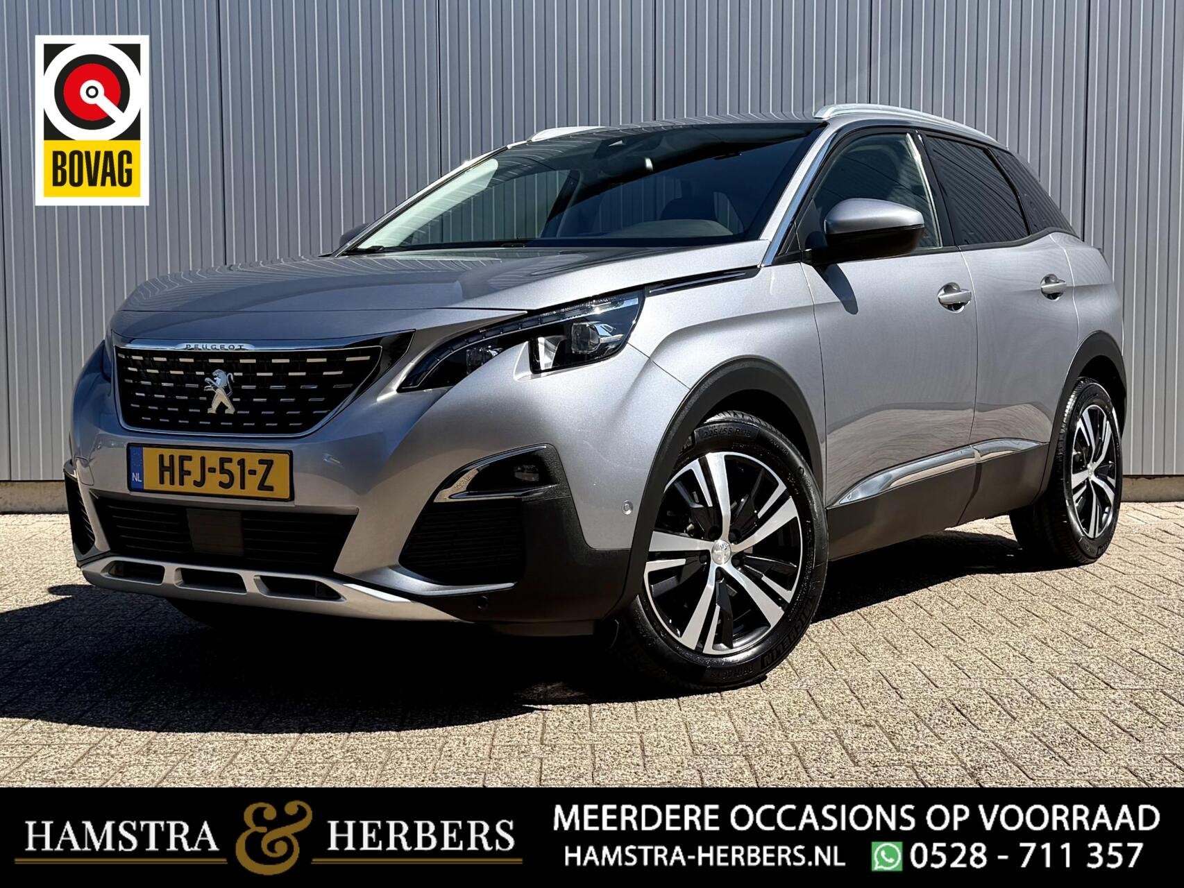 Peugeot 3008 1.2 PureTech antraciet automaat, Gebruikt, 1199 cc, 690 kg, 3 cilinders