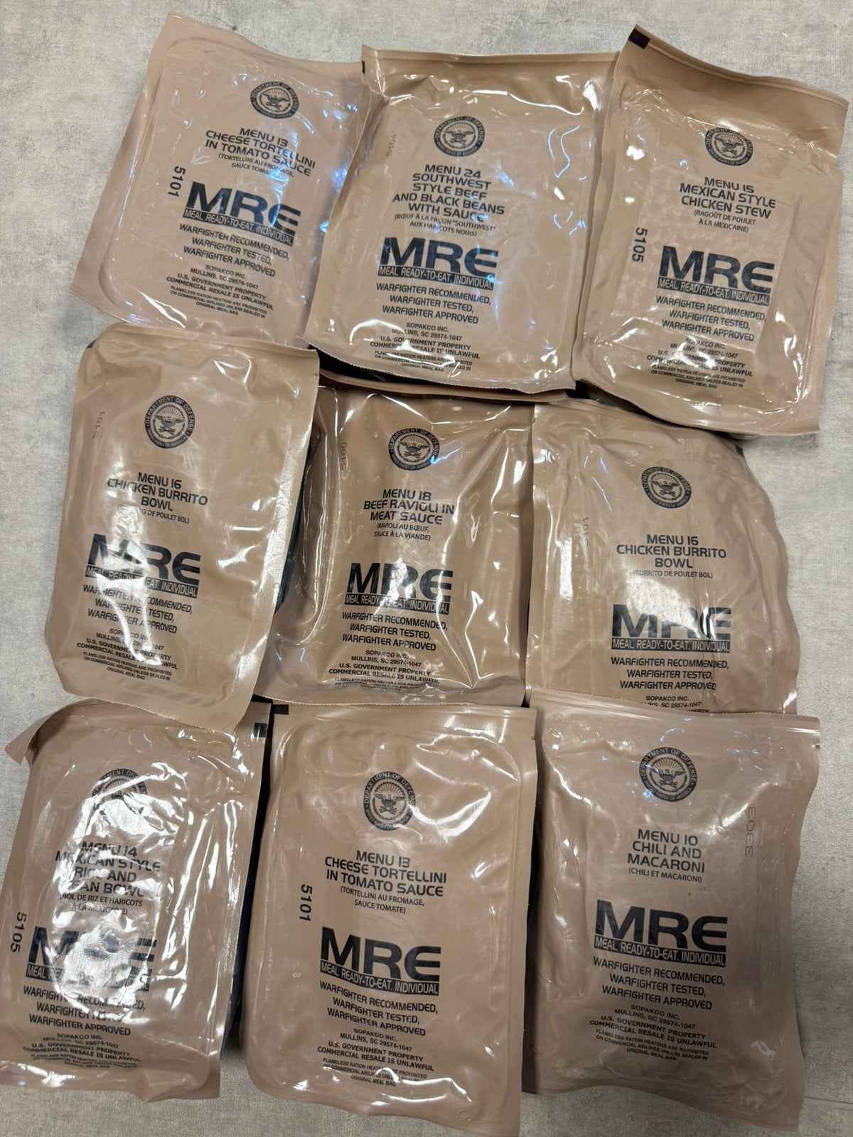 MRE Noodrantsoen USA, Ophalen