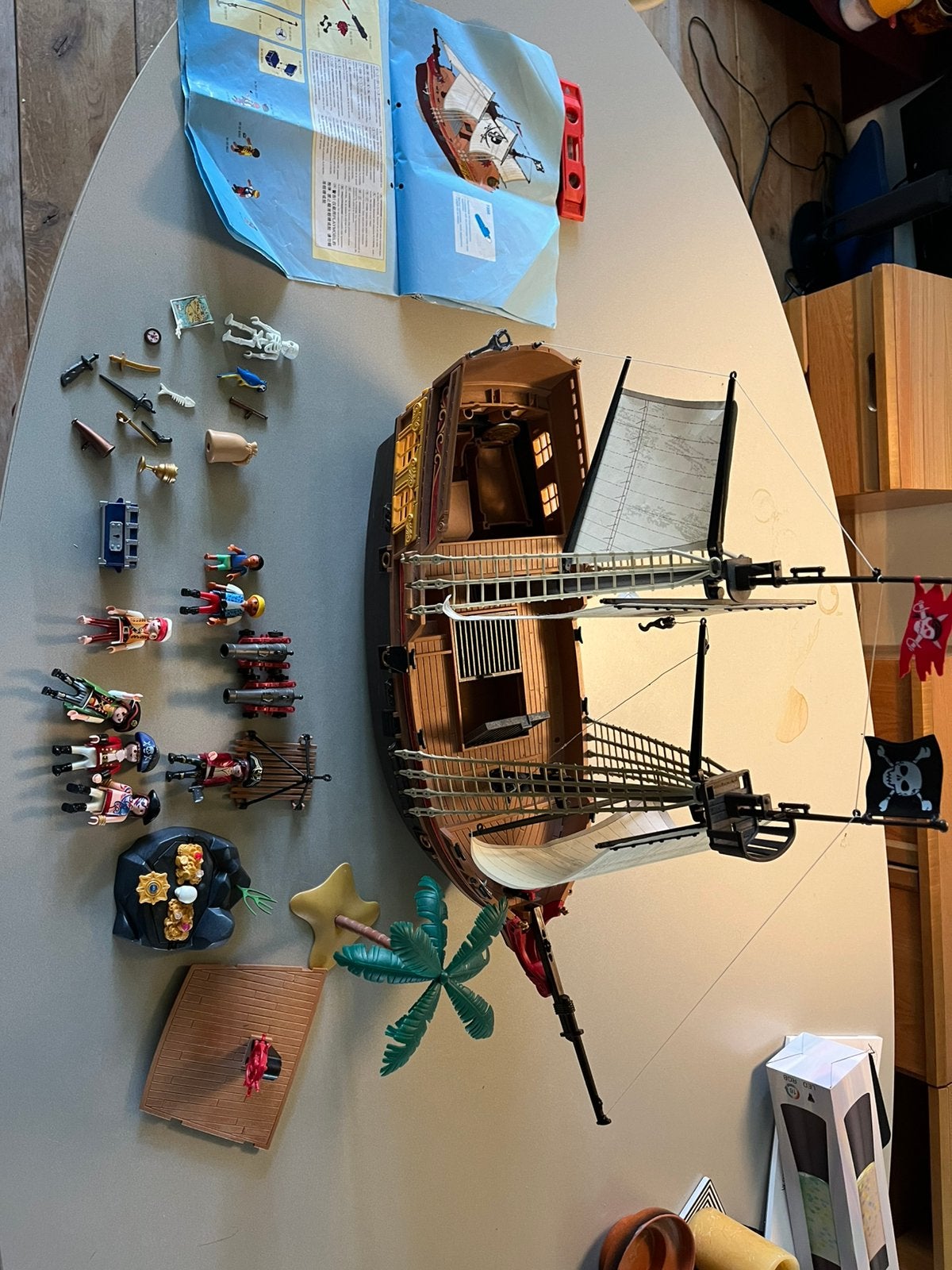 Playmobil 5135 piratenschip. Niet compleet, Kinderen en Baby's, Speelgoed | Playmobil, Gebruikt, Losse onderdelen, Ophalen of Verzenden