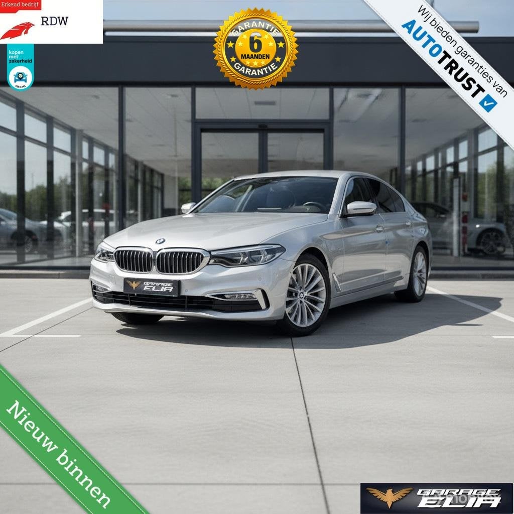 BMW 540i Luxurieus Line High Executive | 130KM | Garantie, Gebruikt, 2000 kg, 340 pk, Bedrijf