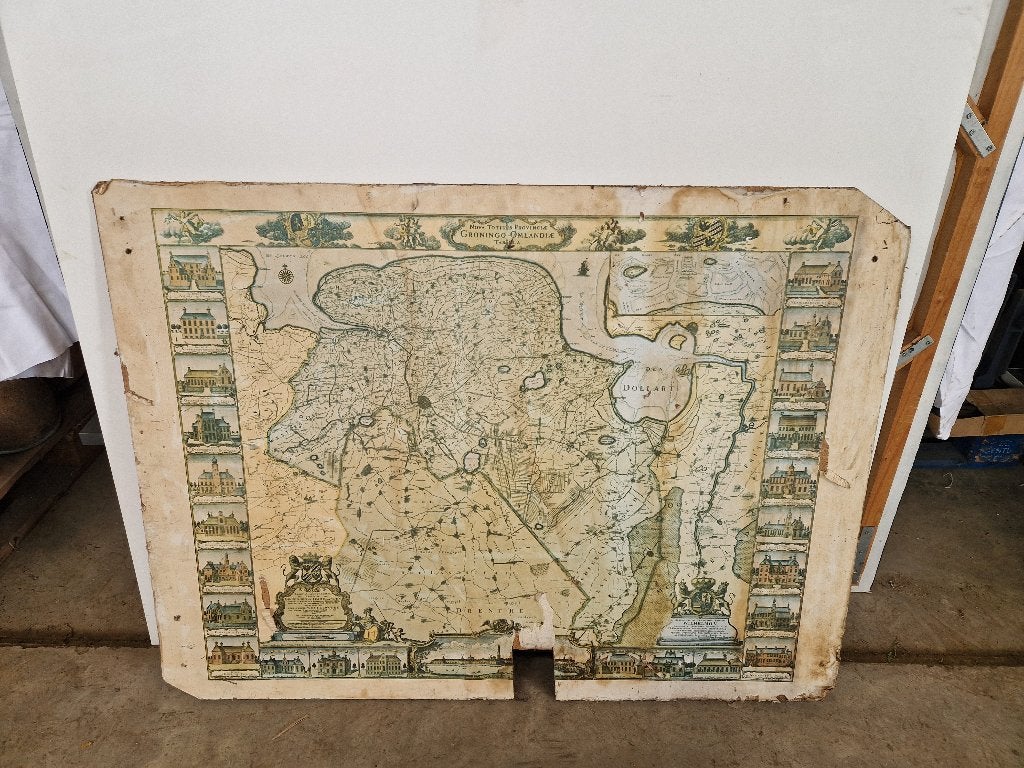 Nova Totius landkaart Groningen Omlandia, Antiek en Kunst, Ophalen
