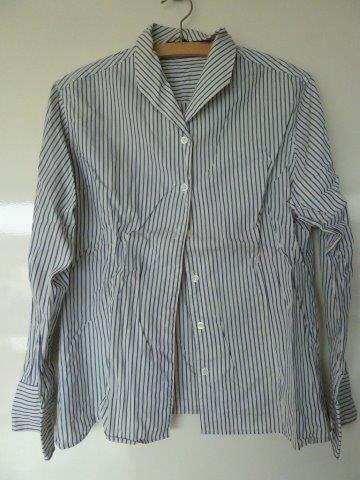 Purdey blouse 40 blauw/wit, Ophalen of Verzenden, Zo goed als nieuw, Maat 38/40 (M), Overige kleuren