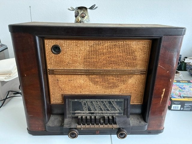 Philips 745 L buizen radio rond 1935, Ophalen, Gebruikt, Radio