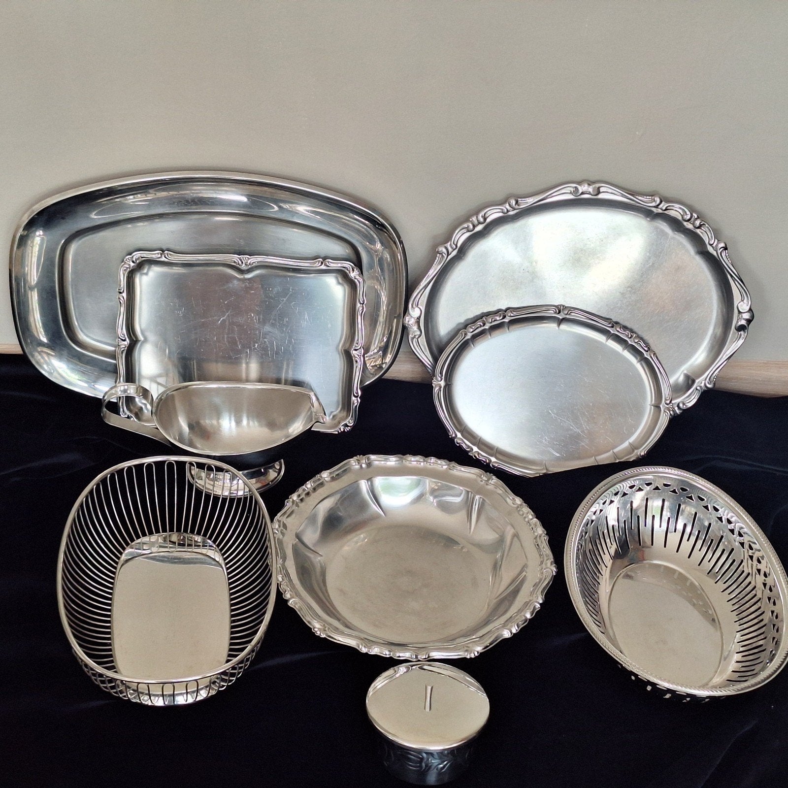 Alfra Alessi Italy schalen rvs fruitschaal, Ophalen of Verzenden, Gebruikt, Rvs