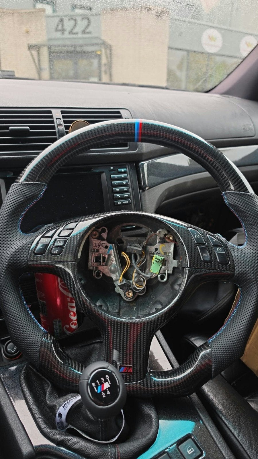 BMW E39/E46 Custom Stuurwiel - Flat Bottom Carbon Look, Ophalen of Verzenden, Gebruikt, BMW
