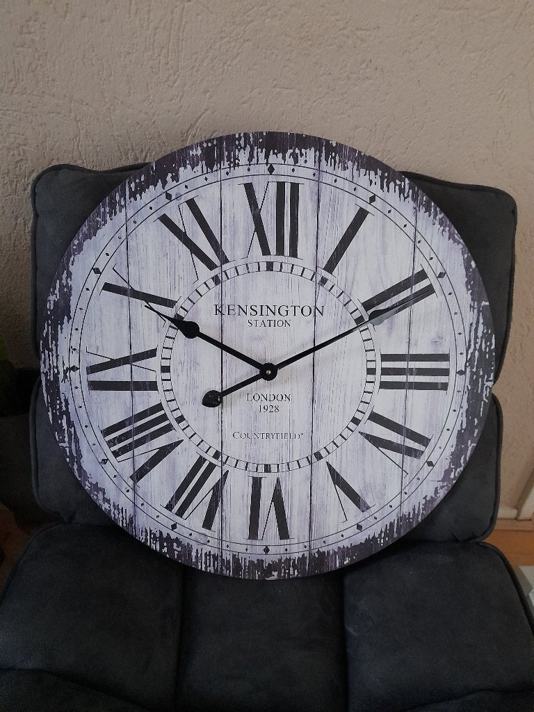 wand klok, Wandklok, Analoog, Werkt op batterijen, Nieuw
