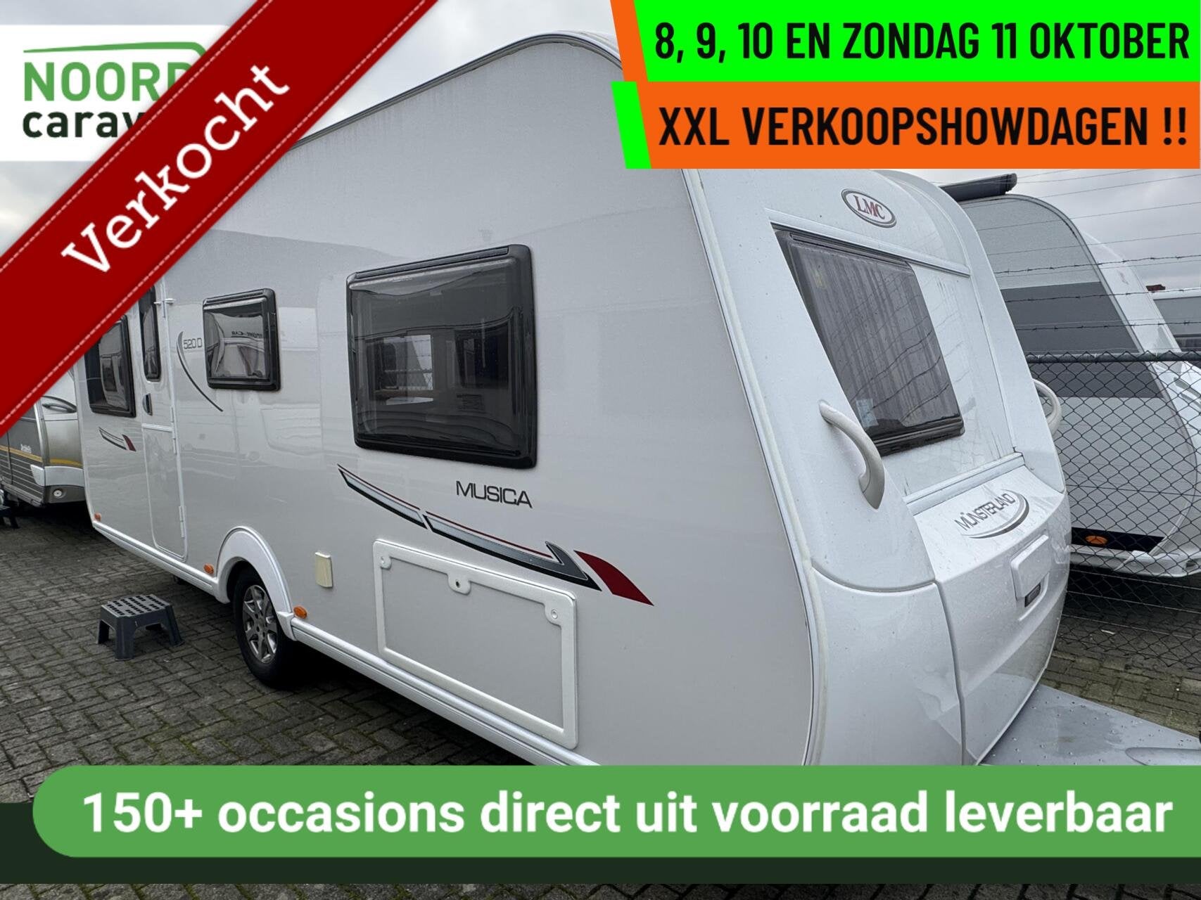 LMC MUNSTERLAND MUSICA 520 D, FRANSBED, MOVER, VOORTENT, Caravans en Kamperen, Rondzit, 7 tot 8 meter, Bedrijf, LMC en Münsterland