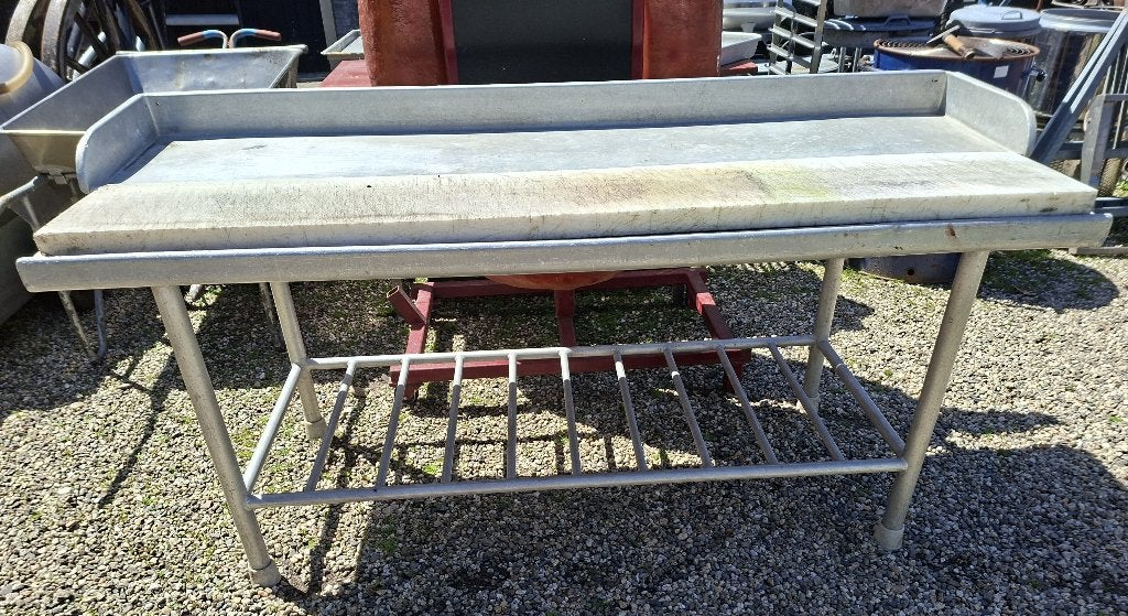 Aluminium snijtafel 200x75x90cm, Ophalen, Zilver, Metaal, Pellikaan