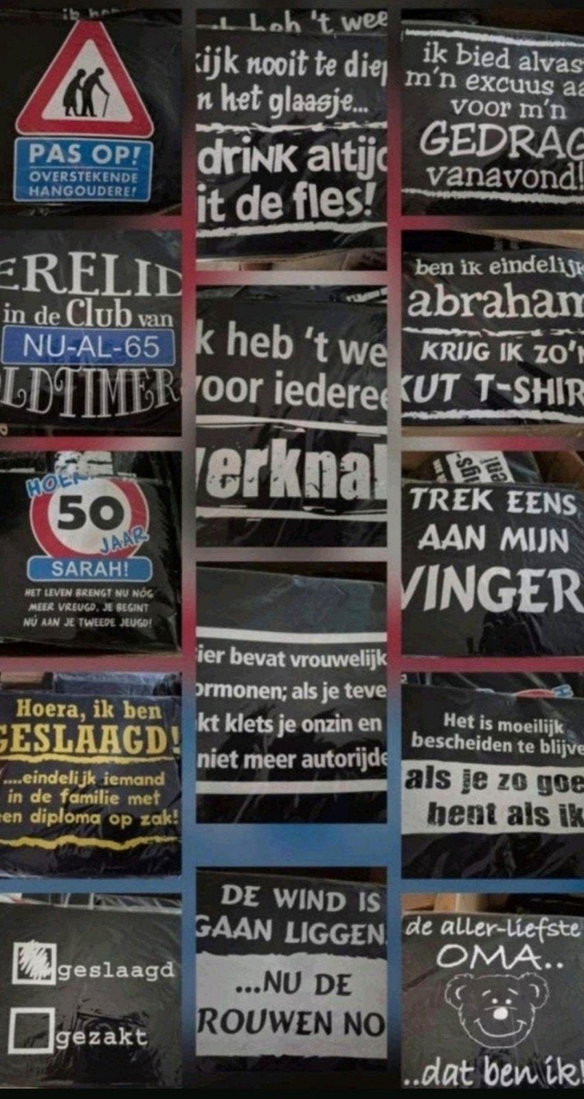 Partij tekst Shirts Paperdreams 80 stuks NIEUW, Diversen, Ophalen of Verzenden, Nieuw