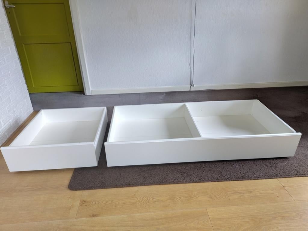 IKEA Songesand bedlades - 2 stuks, Ophalen, Eenpersoons, Wit, Zo goed als nieuw