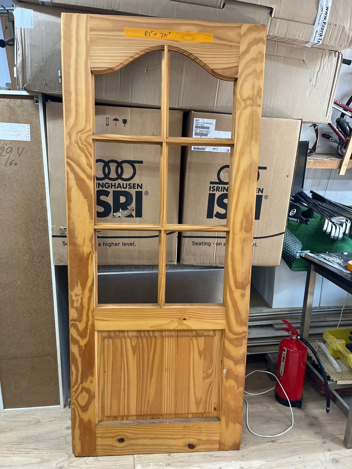 Houten binnendeur (83x201 cm) voor een klein prijsje, Ophalen, Gebruikt, 80 tot 100 cm, Binnendeur