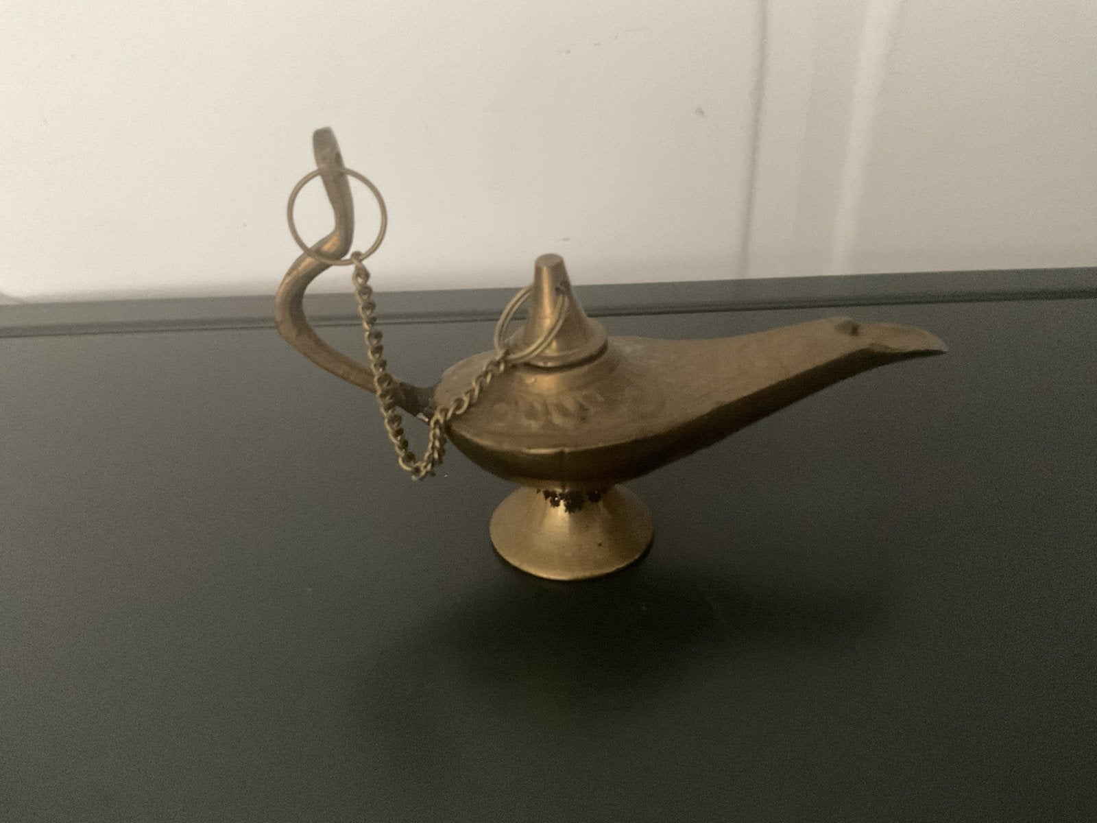 Vintage Messing Aladdin Olielamp - Decoratief, Ophalen of Verzenden