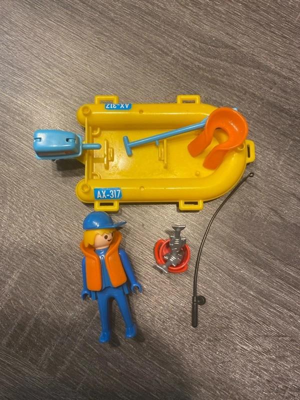 Playmobil Visser met Rubberboot - Vintage Set 3574, Ophalen of Verzenden